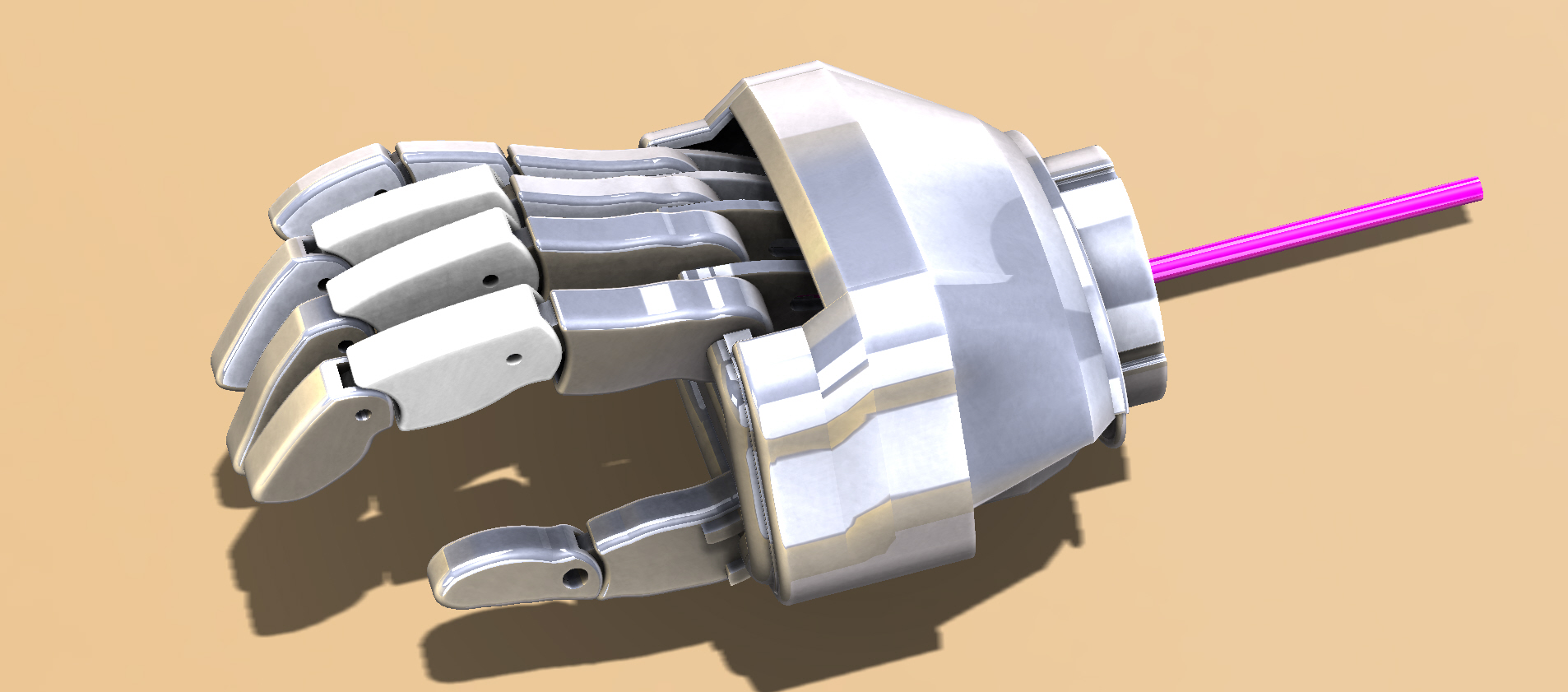 Prosthetic仿生假手掌简易结构